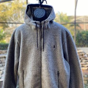 POLO RALPH LAUREN SHERPA‎ FLEECE FULL ZIP HOODIE